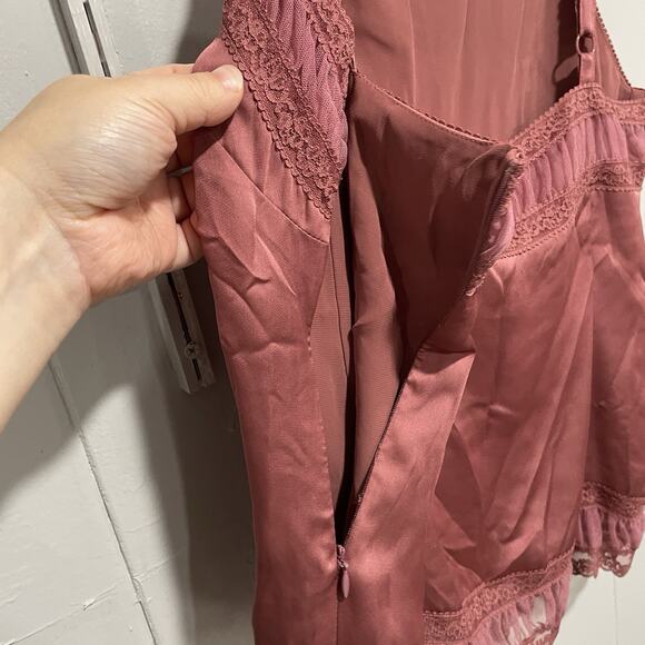 Coquette ATL Studio Womens Cami Tank Top Size 12 Pink Romantic Soft Girl Lined - Picture 8 of 8